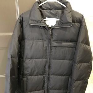 Men’s Polar Edge Black Puffer Jacket (Medium)